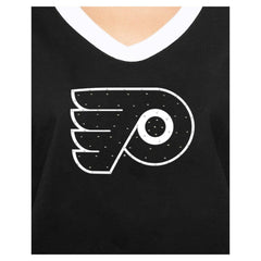 Philadelphia Flyers New Era Women's Game Day Rhinestuds T-Shirt - Black T-shirts