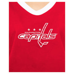 Washington Capitals New Era Women's Game Day Rhinestuds T-Shirt - Red T-shirts