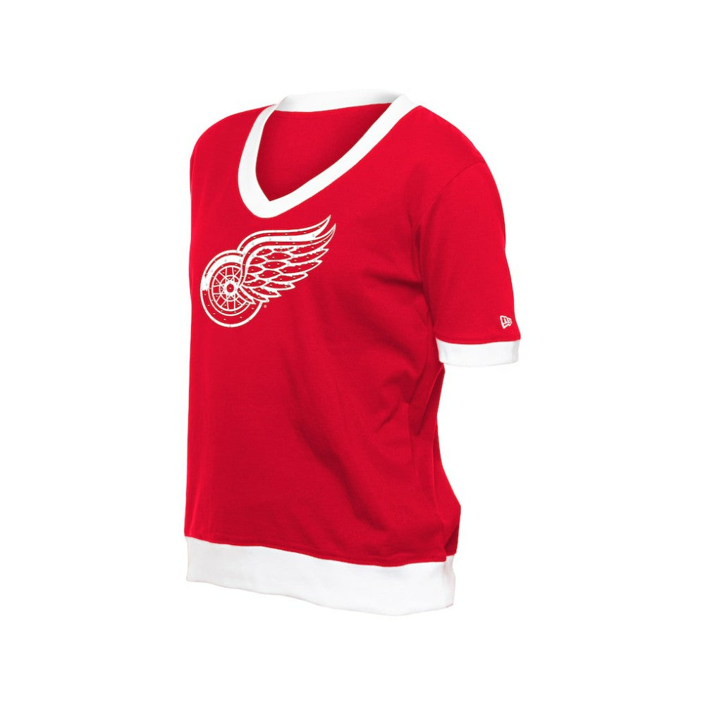 Detroit Red Wings New Era Women's Game Day Rhinestuds T-Shirt - Red T-shirts