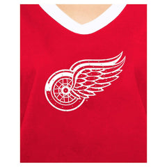 Detroit Red Wings New Era Women's Game Day Rhinestuds T-Shirt - Red T-shirts