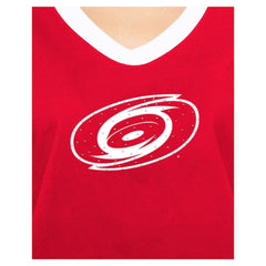 Carolina Hurricanes New Era Women's Game Day Rhinestuds T-Shirt - Red T-shirts