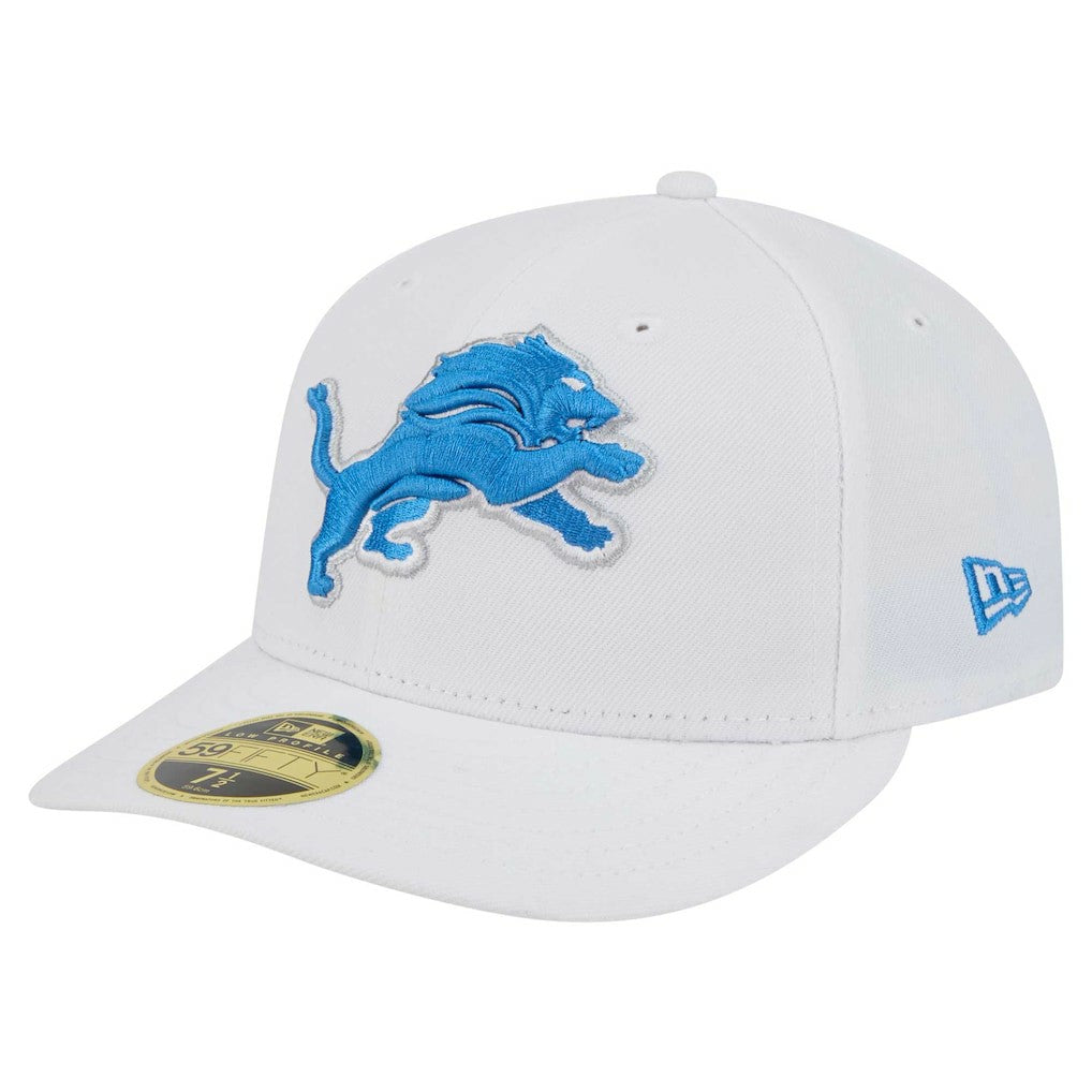 Detroit Lions New Era Omaha Low Profile 59FIFTY Fitted Hat - White discount