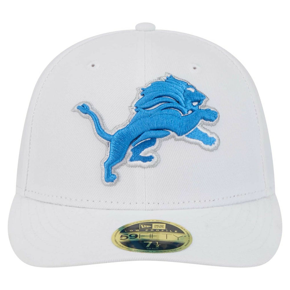 Detroit Lions New Era Omaha Low Profile 59FIFTY Fitted Hat - White discount