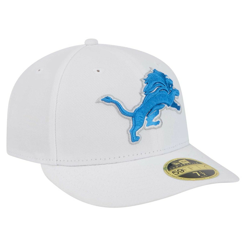 Detroit Lions New Era Omaha Low Profile 59FIFTY Fitted Hat - White discount