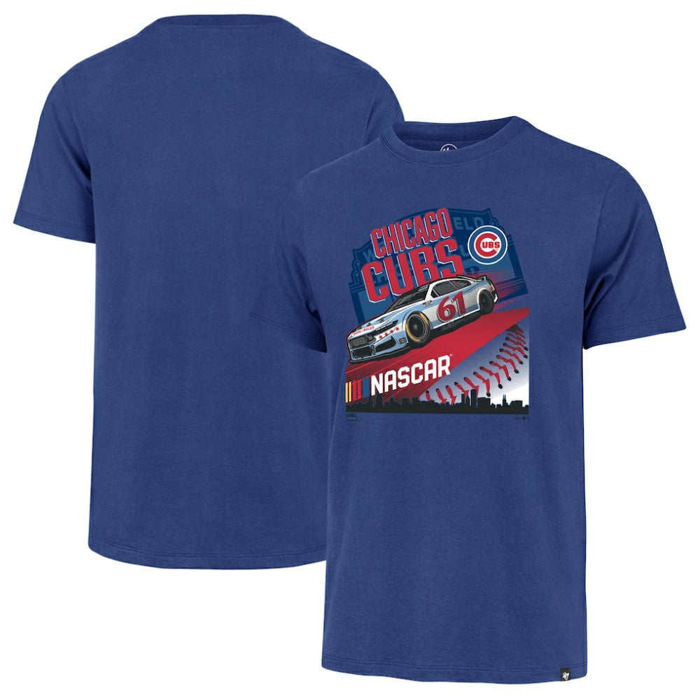 NASCAR x Chicago Cubs Franklin T-Shirt Royal