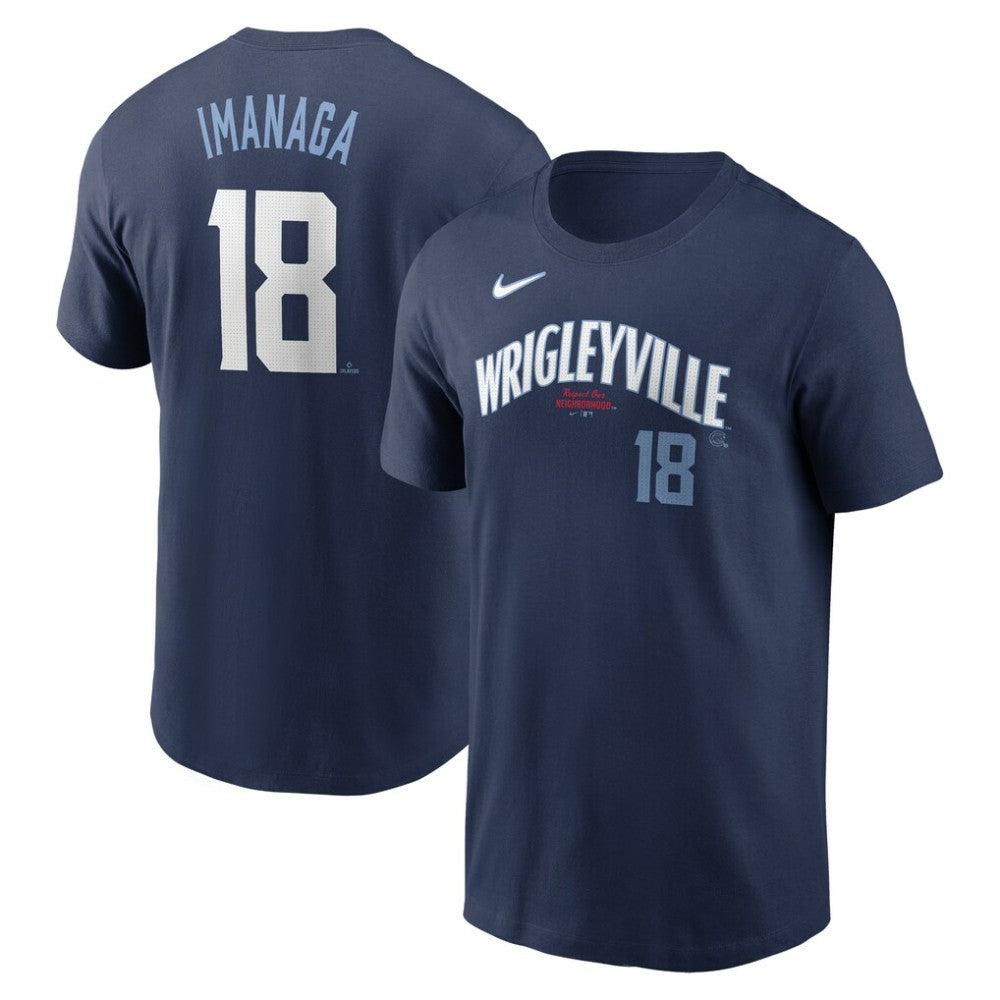 Shōta Imanaga Chicago Cubs Fuse Name & Number T-Shirt Navy
