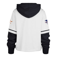 Houston Astros Women's Trifecta Shortstop Cropped Pullover Hoodie White