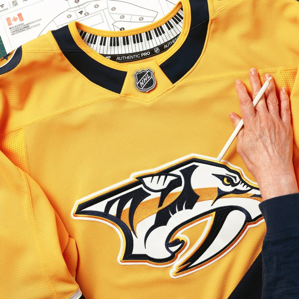 Nashville Predators Fanatics Home Authentic Pro Jersey - Yellow Jerseys