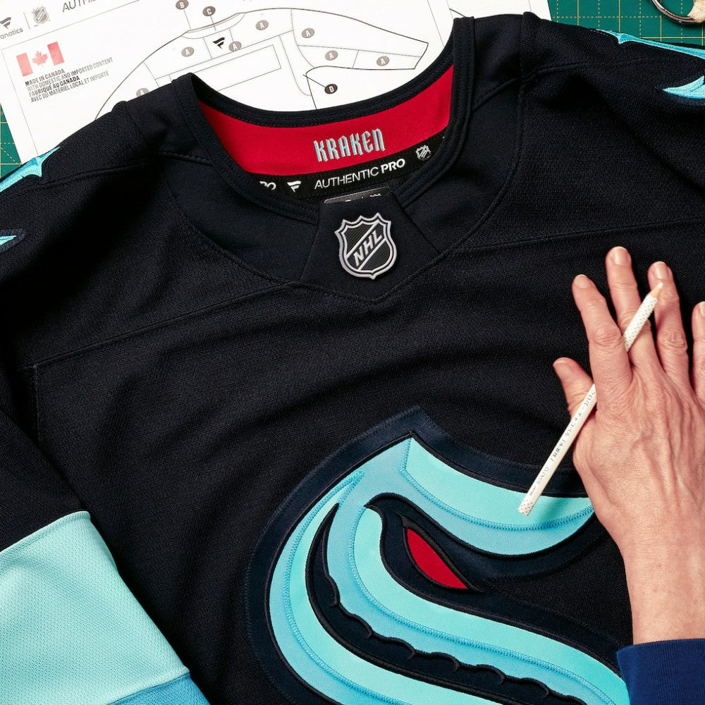 Seattle Kraken Fanatics Home Authentic Pro Jersey - Deep Sea Blue Jerseys