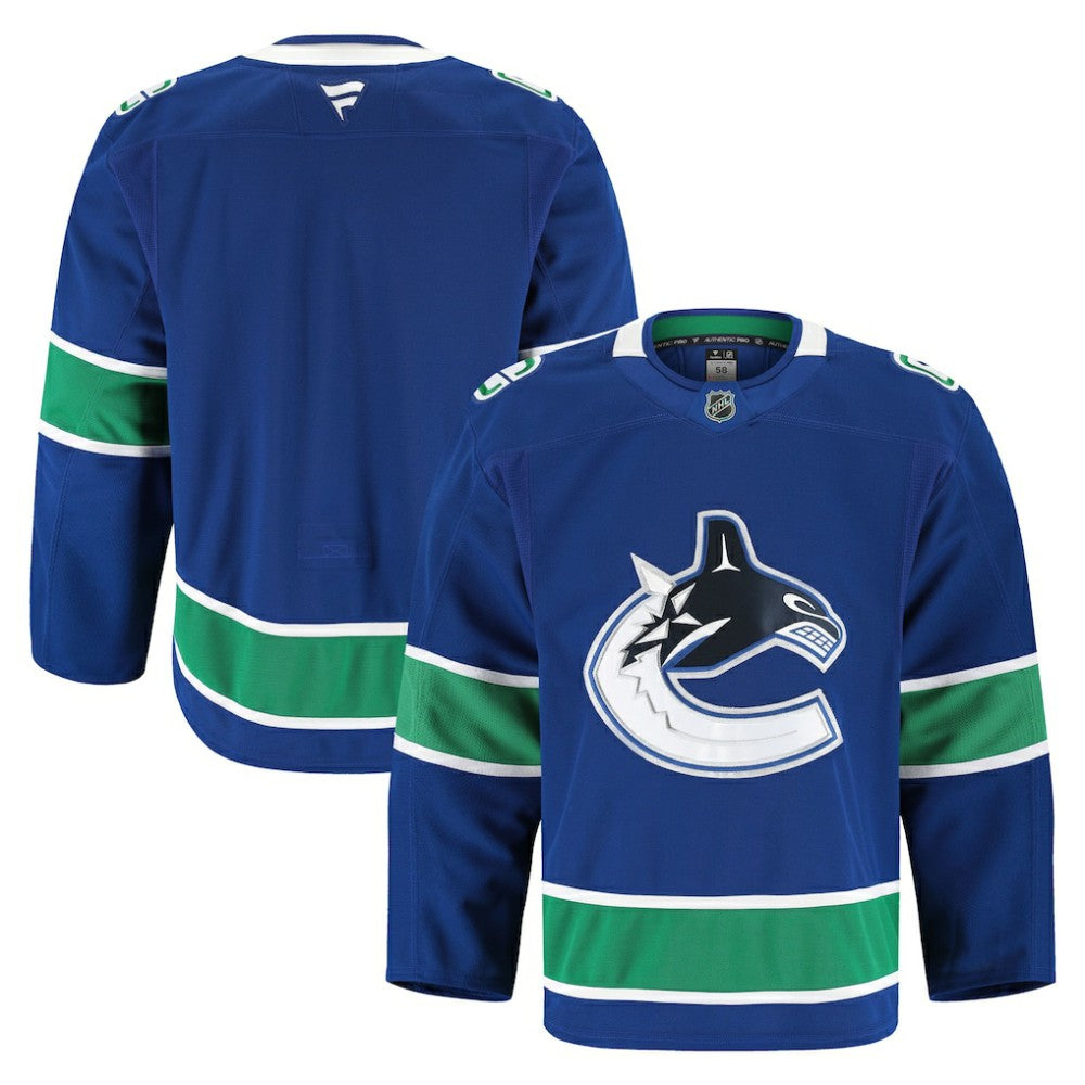 Vancouver Canucks Fanatics Home Authentic Pro Jersey - Blue Jerseys