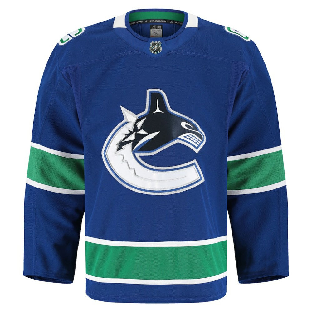 Vancouver Canucks Fanatics Home Authentic Pro Jersey - Blue Jerseys
