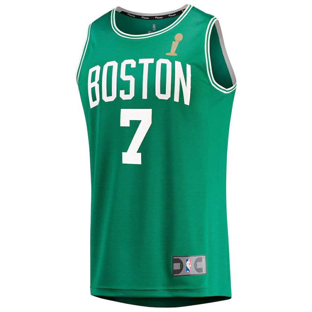 Jaylen Brown Boston Celtics 2024 NBA Finals Champions Fast Break Replica Player Jersey - Kelly Green - Icon Edition discount