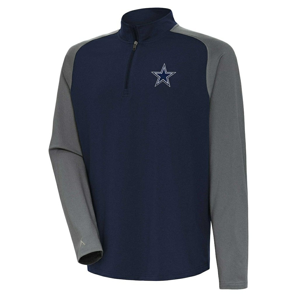 Dallas Cowboys Antigua Dauntless Raglan Quarter-Zip Jacket - Navy online