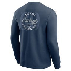 Dallas Cowboys Darius Rucker Collection Washed Waffle-Knit Long Sleeve T-Shirt - Navy discount