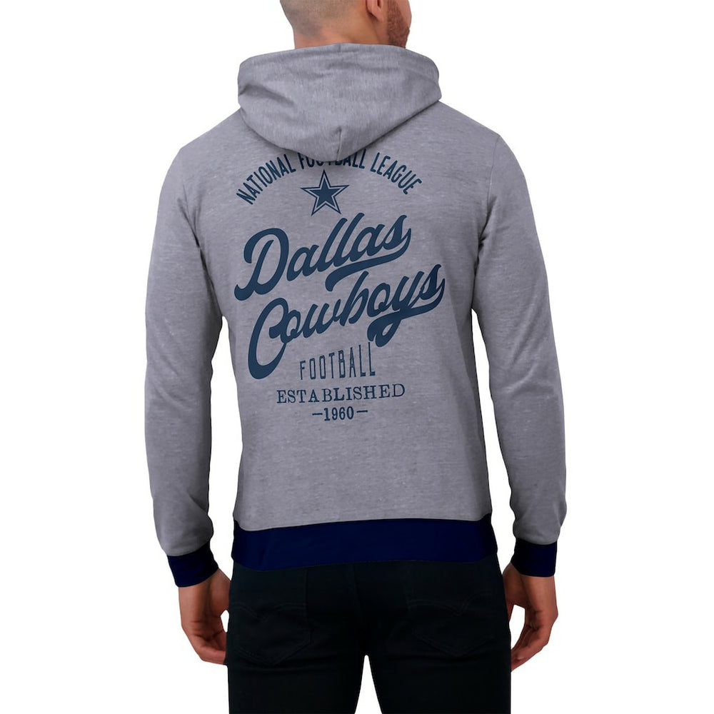 Dallas Cowboys Darius Rucker Collection Tonal Knit Pullover Hoodie - Navy on sale