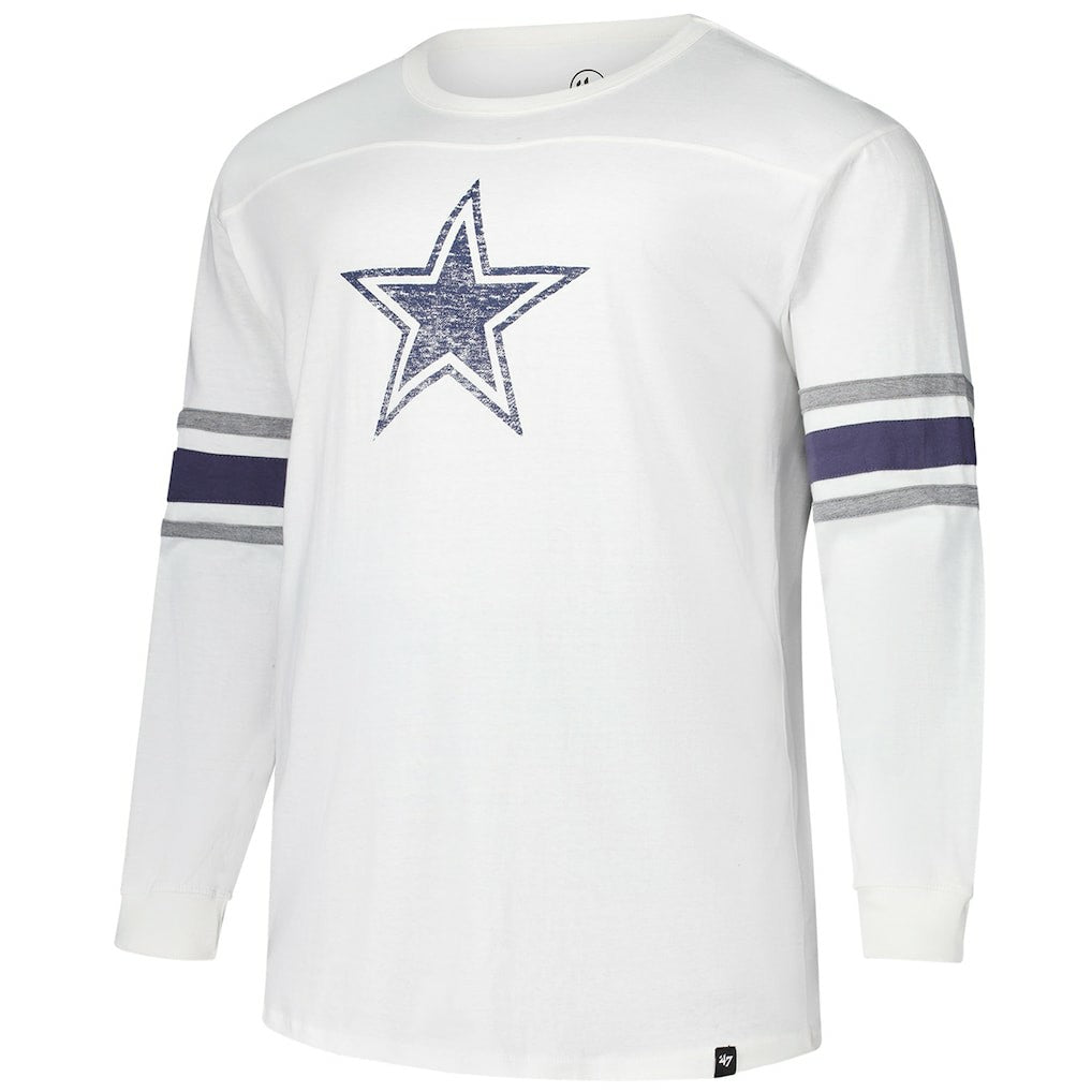 Dallas Cowboys '47 Big & Tall Premier Brex Long Sleeve T-Shirt - White cheap