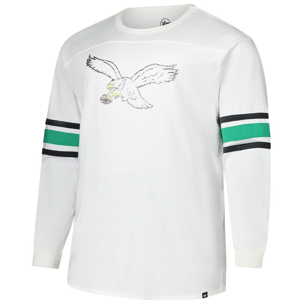 Philadelphia Eagles '47 Big & Tall Premier Brex Long Sleeve T-Shirt - White discount