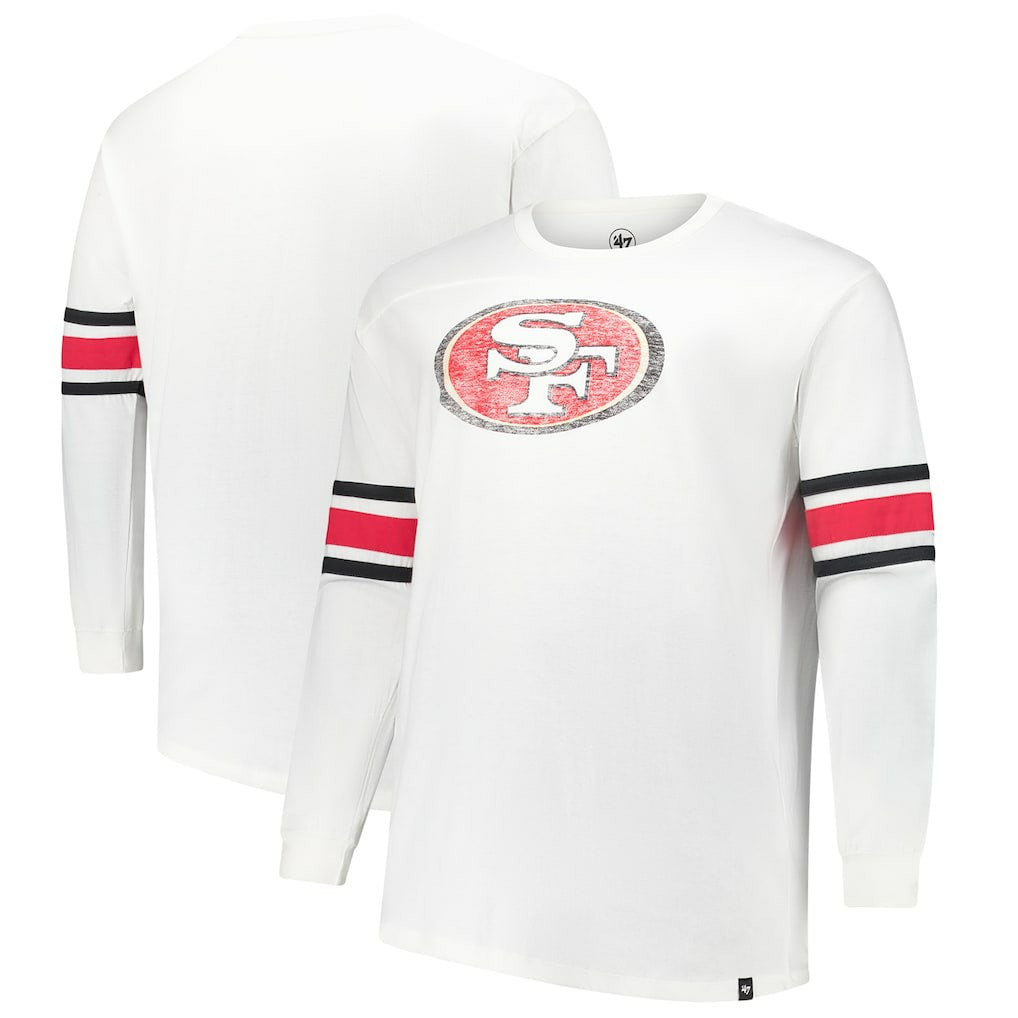 San Francisco 49ers '47 Big & Tall Premier Brex Long Sleeve T-Shirt - White sale