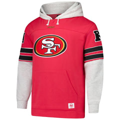 San Francisco 49ers '47 Big & Tall Lacer Pullover Hoodie - Scarlet cheap