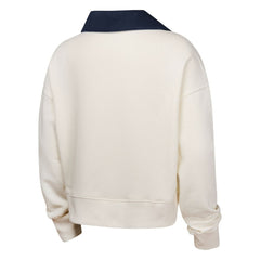 Houston Astros Girls Youth Ballpark Hit Collared V-Neck Pullover Sweatshirt White