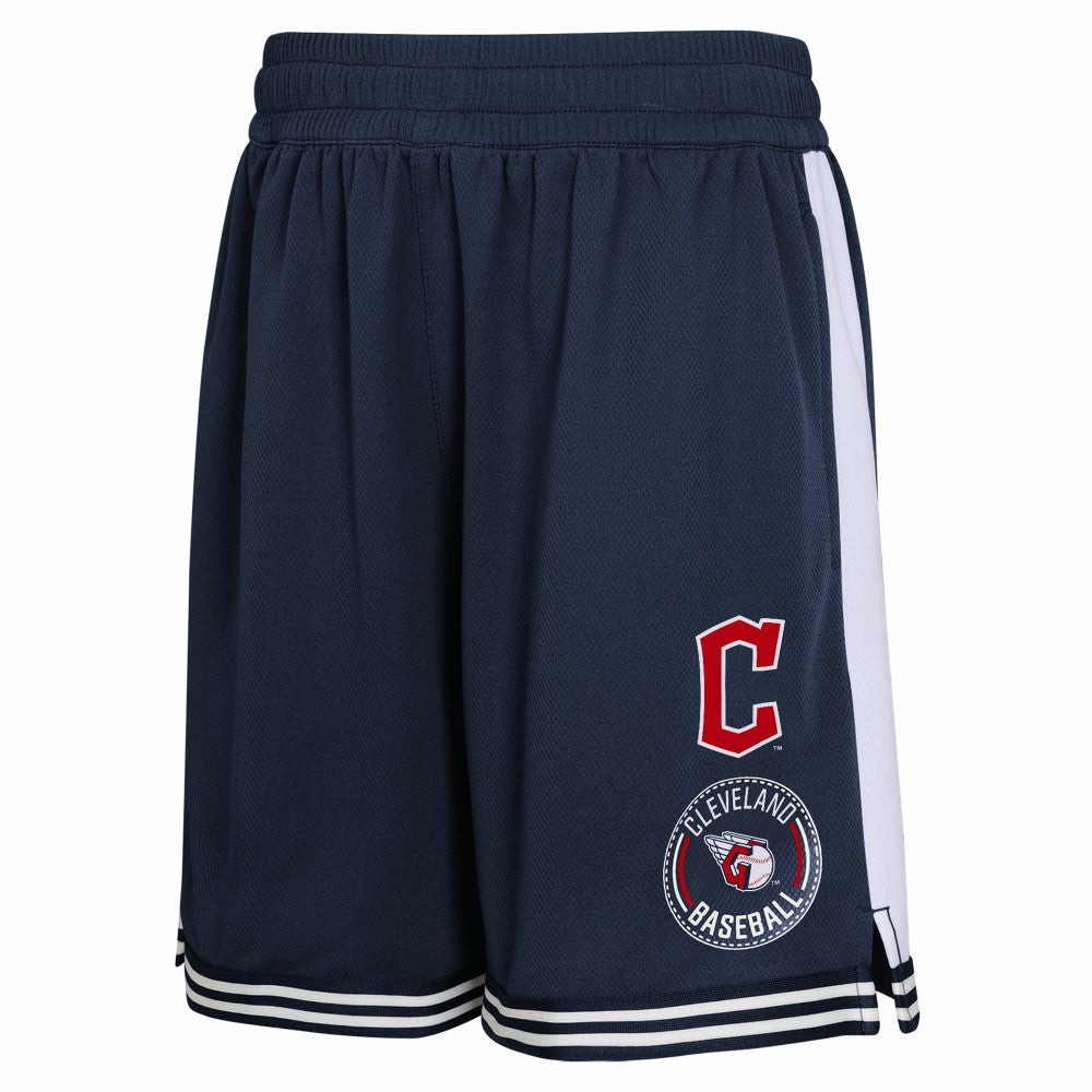 Cleveland Guardians Youth Infielder Shorts Navy