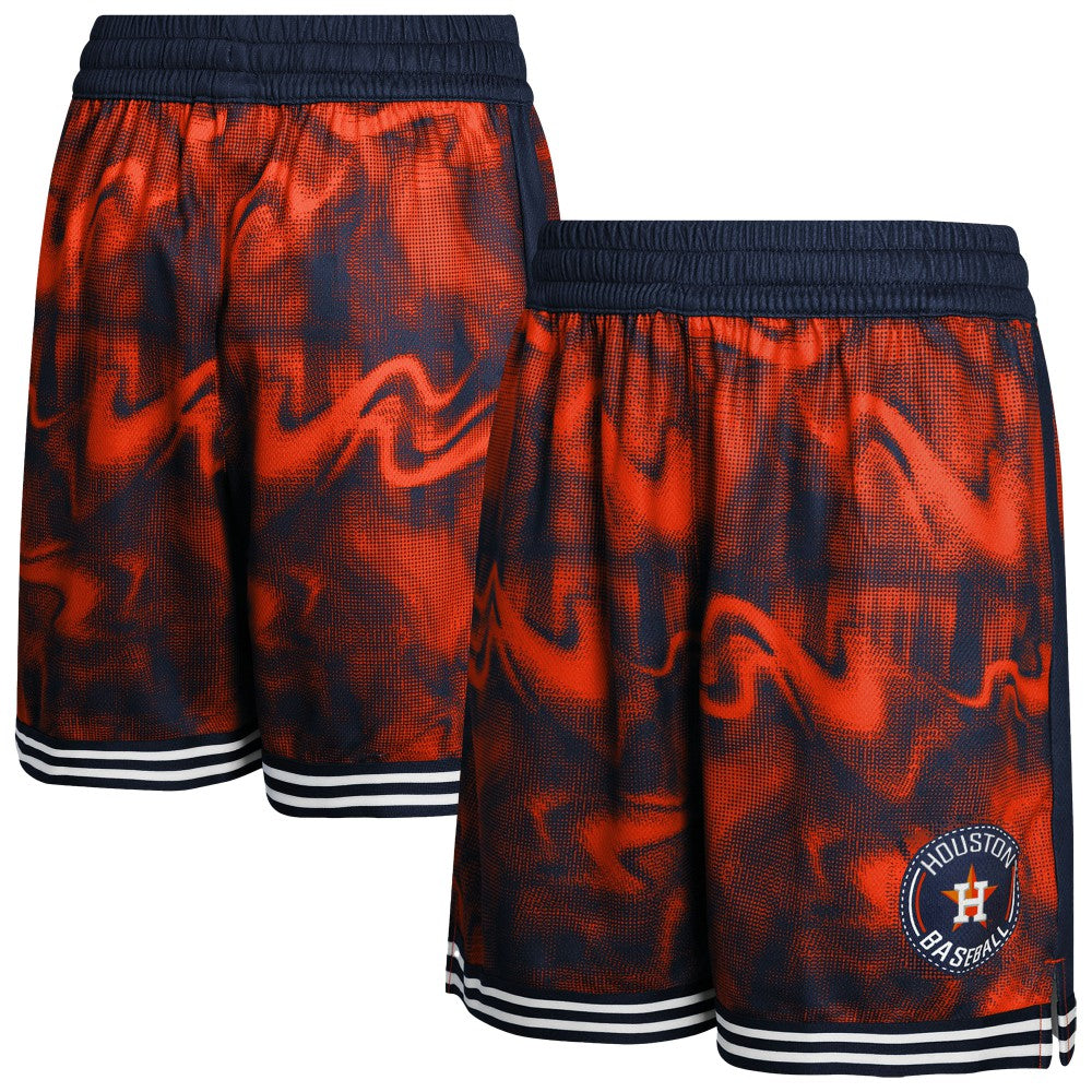 Houston Astros Youth Outfielder Shorts Navy/Orange