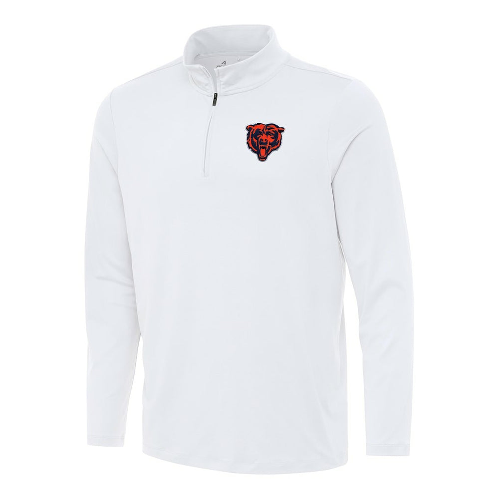 Chicago Bears Antigua Reprocess Quarter-Zip Top - White for sale