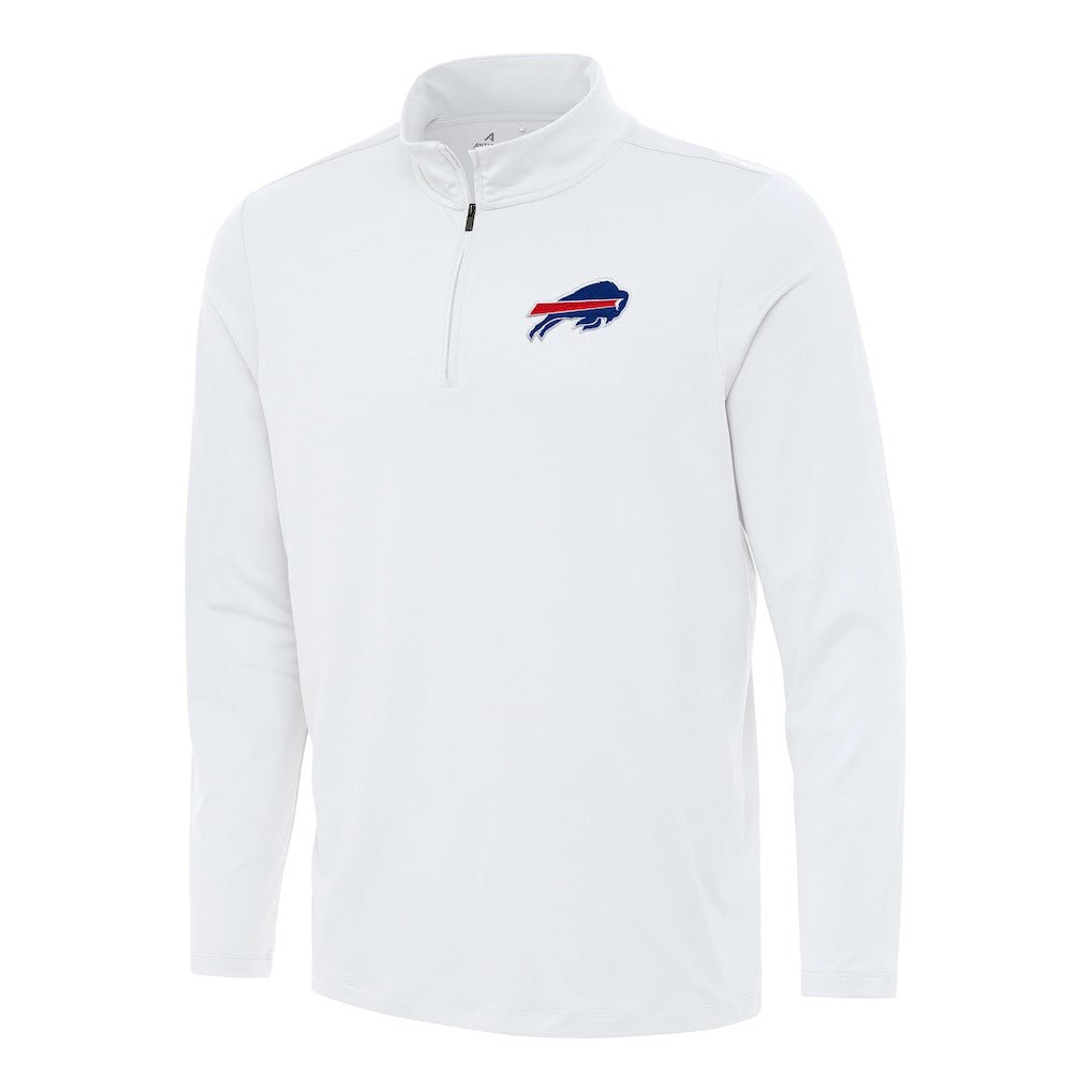 Buffalo Bills Antigua Reprocess Quarter-Zip Top - White discount