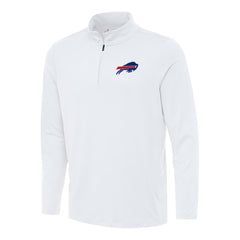 Buffalo Bills Antigua Reprocess Quarter-Zip Top - White discount