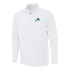 Detroit Lions Antigua Reprocess Quarter-Zip Top - White on sale