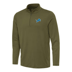Detroit Lions Antigua Reprocess Quarter-Zip Top - Olive online