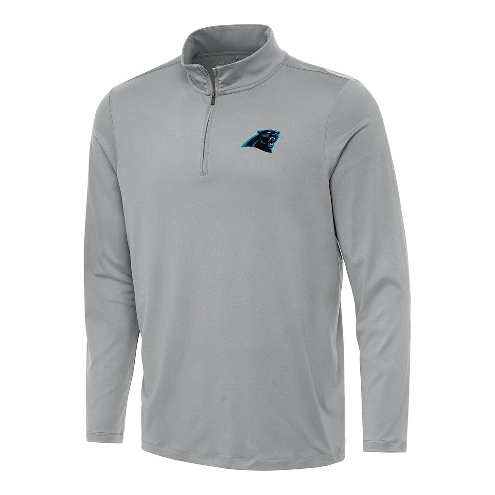 Carolina Panthers Antigua Reprocess Quarter-Zip Top - Gray for sale
