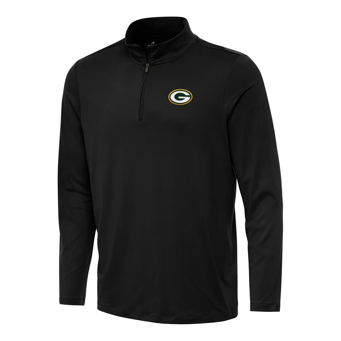 Green Bay Packers Antigua Reprocess Quarter-Zip Top - Black discount