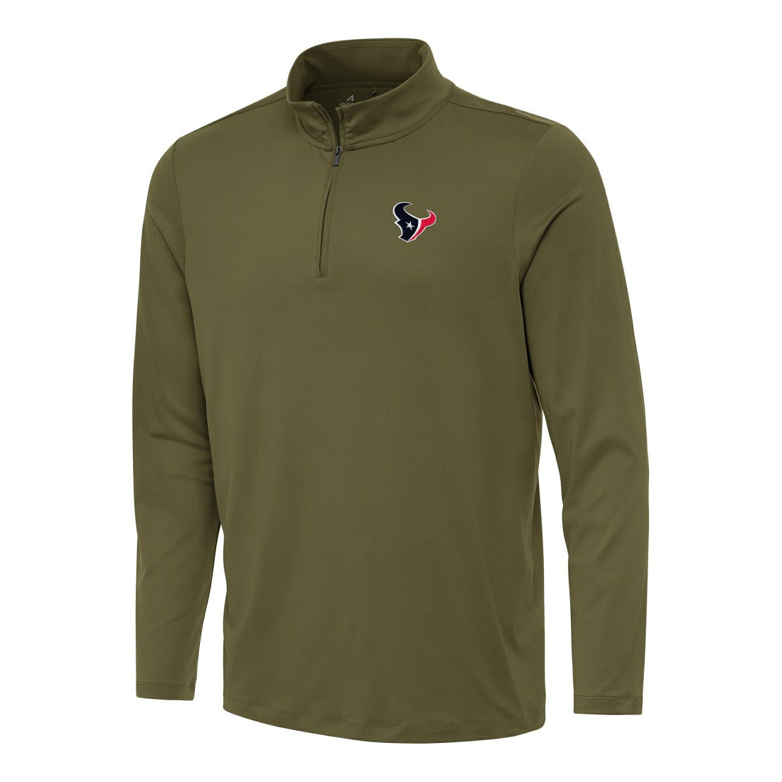Houston Texans Antigua Reprocess Quarter-Zip Top - Olive online