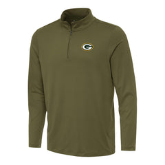 Green Bay Packers Antigua Reprocess Quarter-Zip Top - Olive online