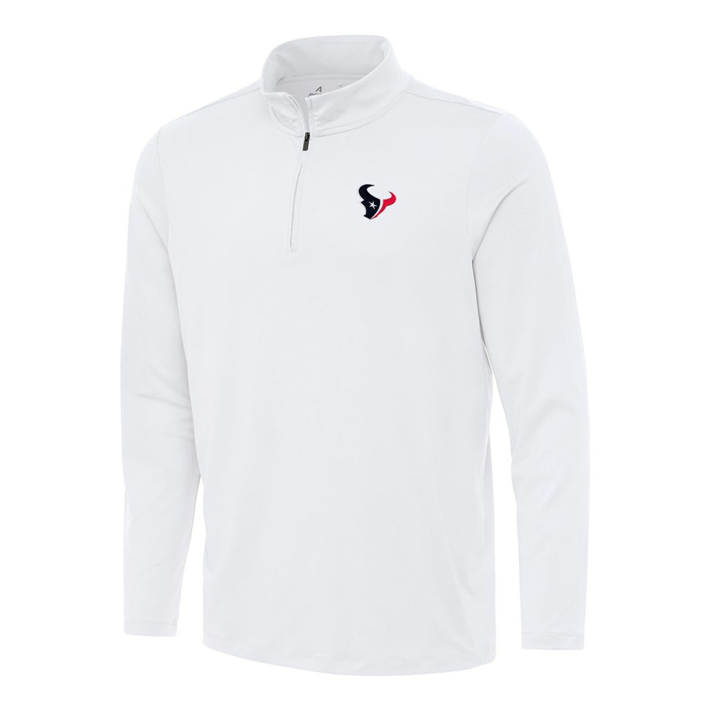 Houston Texans Antigua Reprocess Quarter-Zip Top - White on sale
