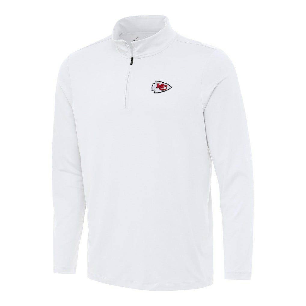 Kansas City Chiefs Antigua Reprocess Quarter-Zip Top - White cheap