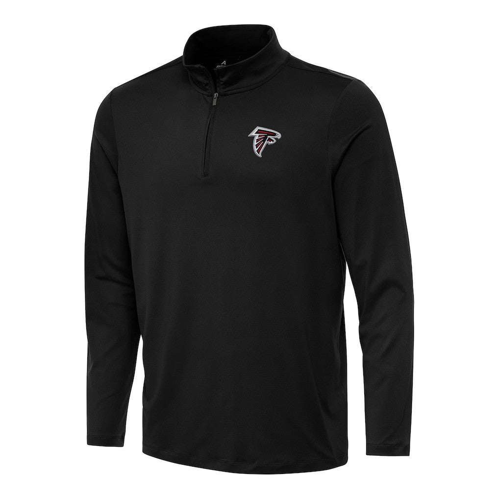 Atlanta Falcons Antigua Reprocess Quarter-Zip Top - Black on sale