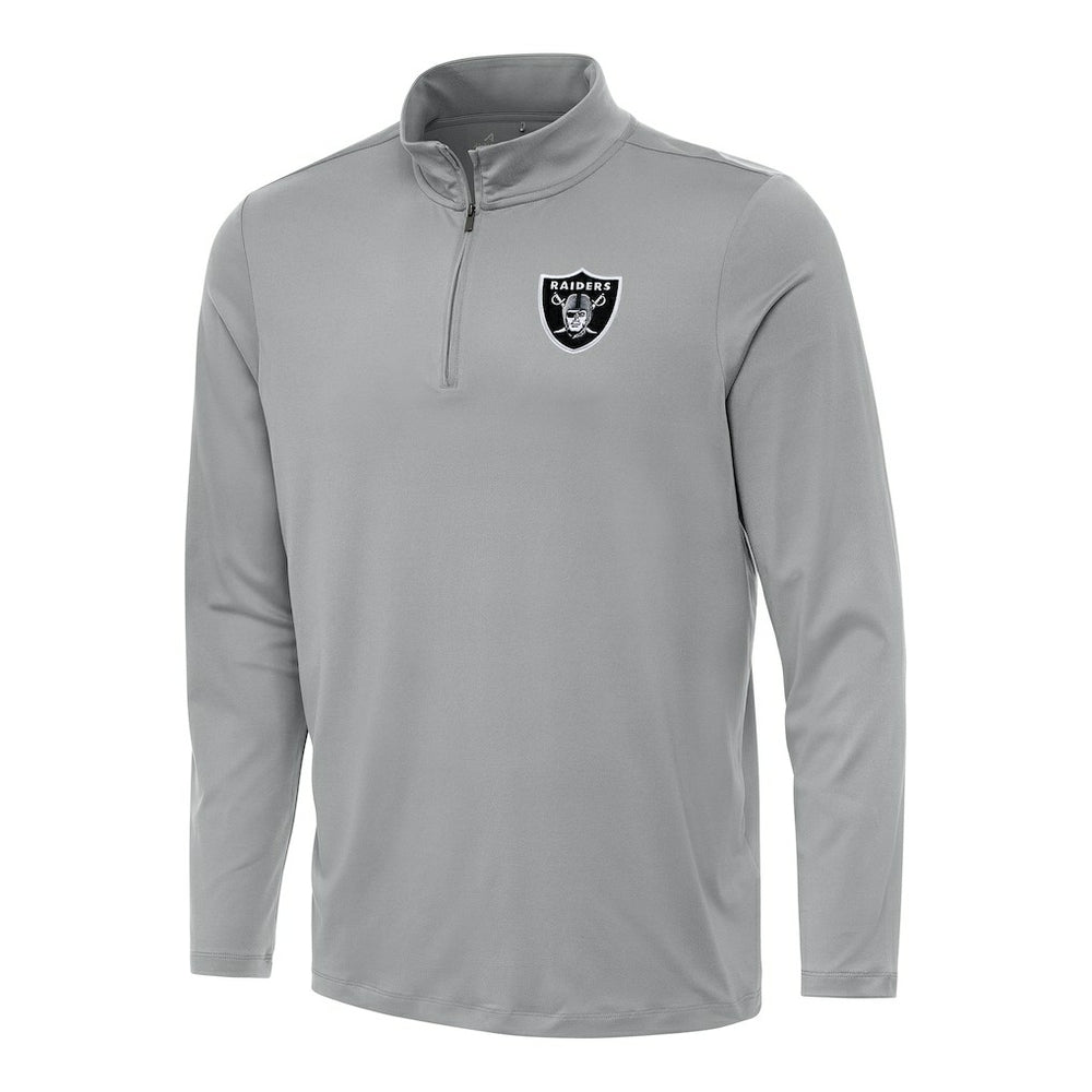 Las Vegas Raiders Antigua Reprocess Quarter-Zip Top - Gray sale