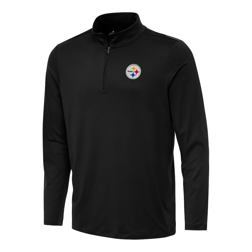 Pittsburgh Steelers Antigua Reprocess Quarter-Zip Top - Black sale