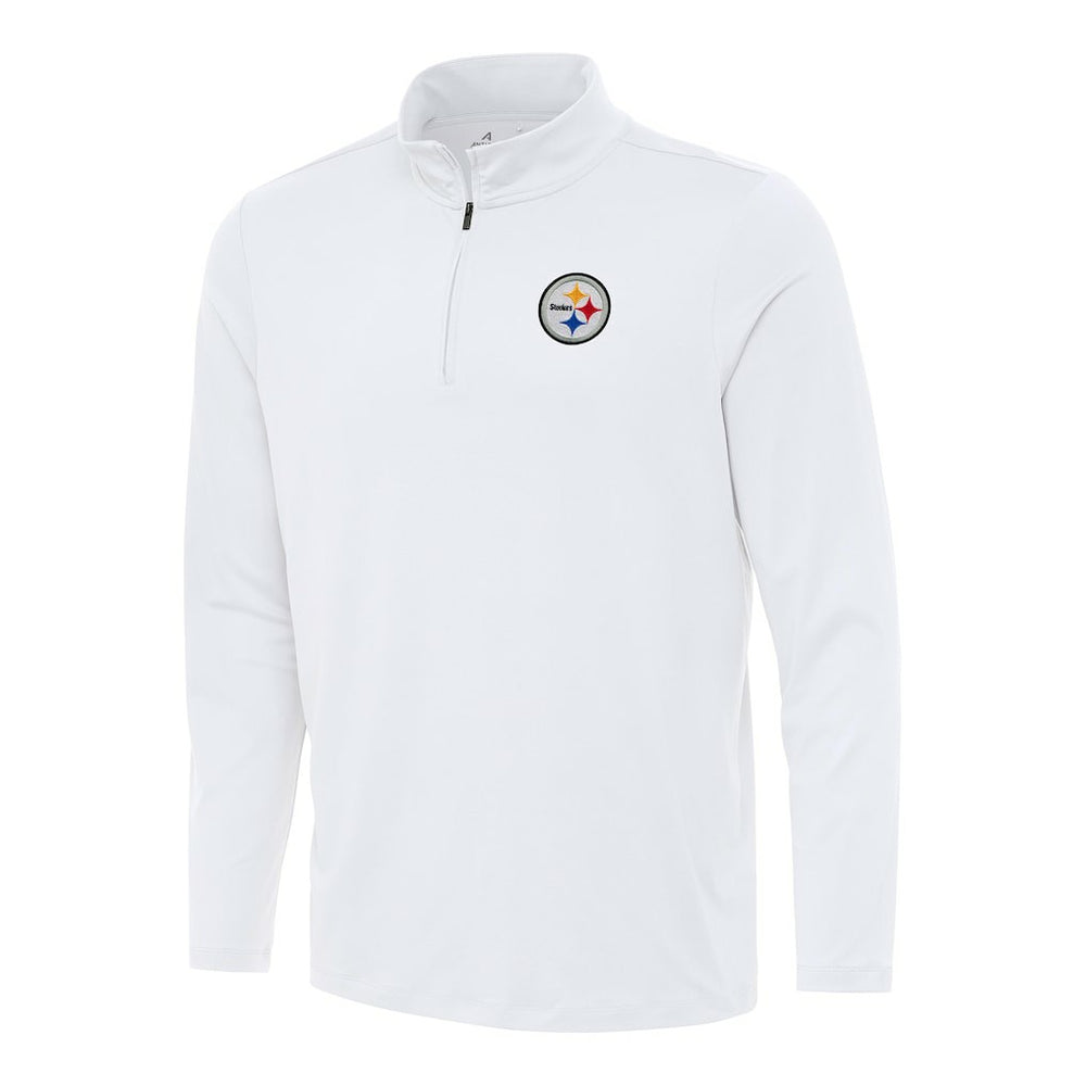 Pittsburgh Steelers Antigua Reprocess Quarter-Zip Top - White sale