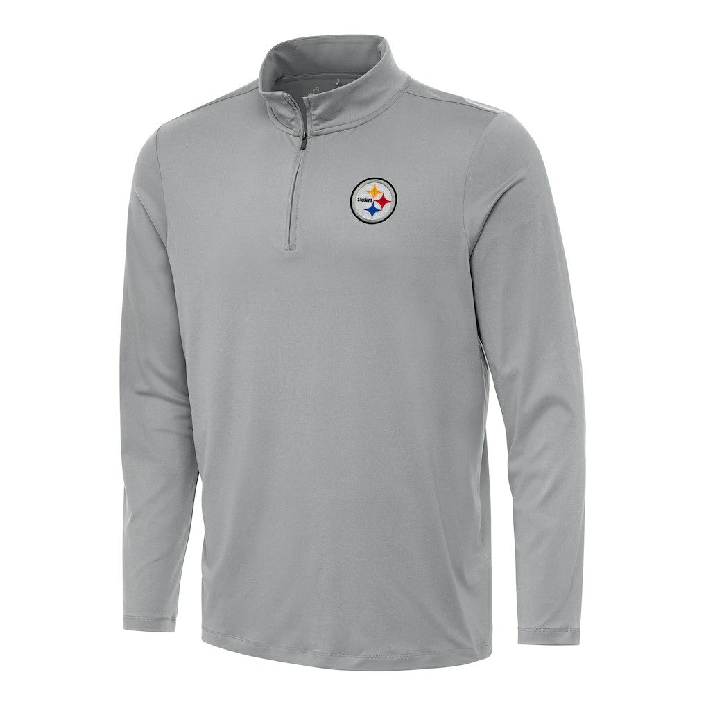 Pittsburgh Steelers Antigua Reprocess Quarter-Zip Top - Gray outlet