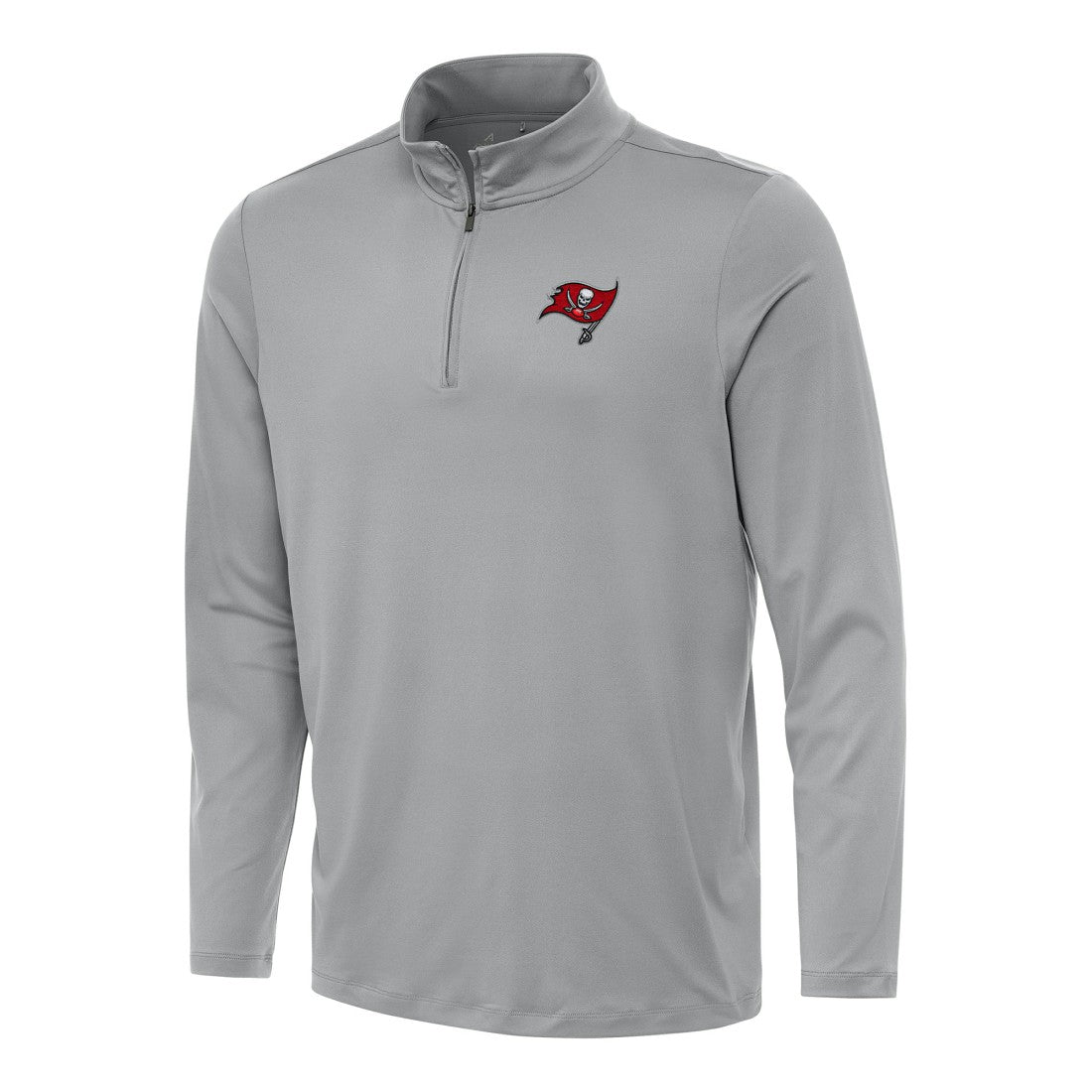 Tampa Bay Buccaneers Antigua Reprocess Quarter-Zip Top - Gray outlet