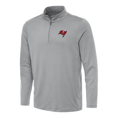 Tampa Bay Buccaneers Antigua Reprocess Quarter-Zip Top - Gray outlet