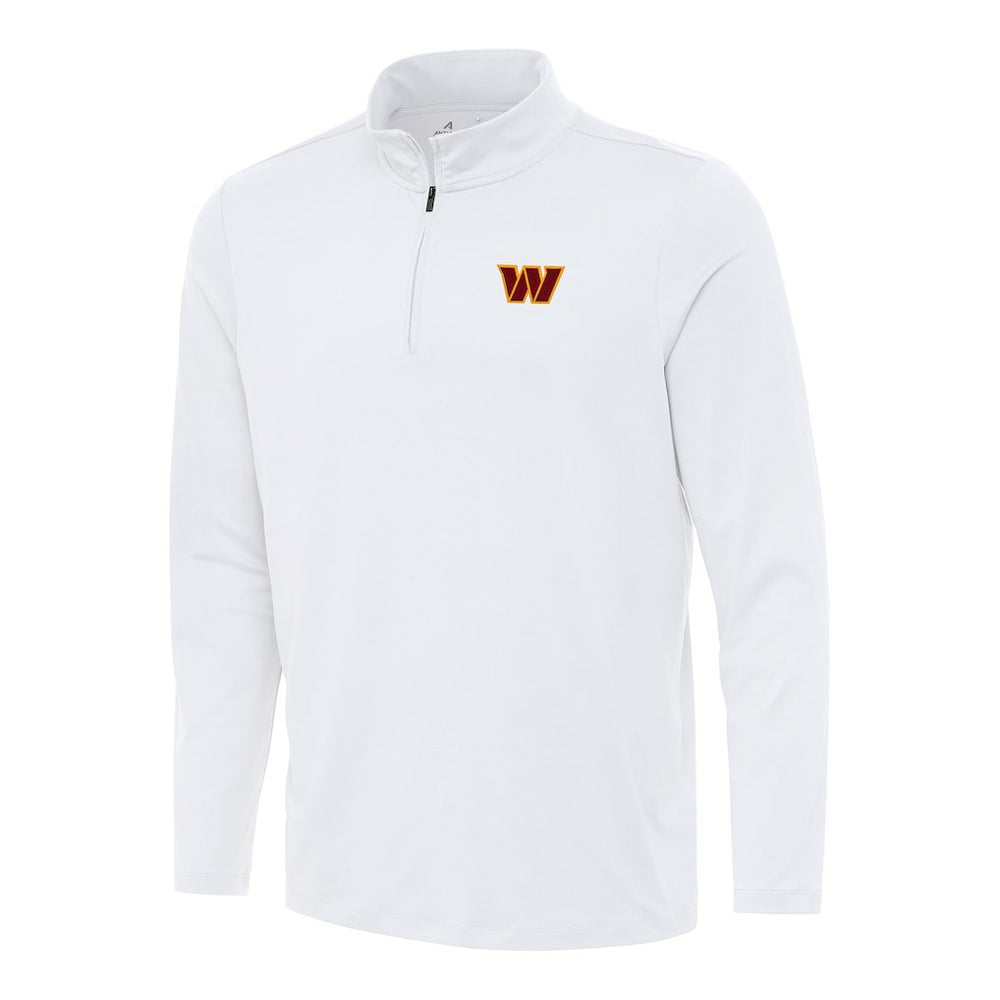 Washington Commanders Antigua Reprocess Quarter-Zip Top - White on sale