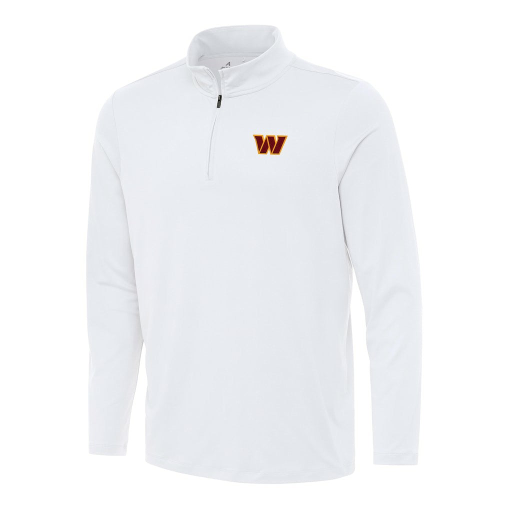 Washington Commanders Antigua Reprocess Quarter-Zip Top - White on sale