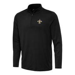 New Orleans Saints Antigua Reprocess Quarter-Zip Top - Black for sale