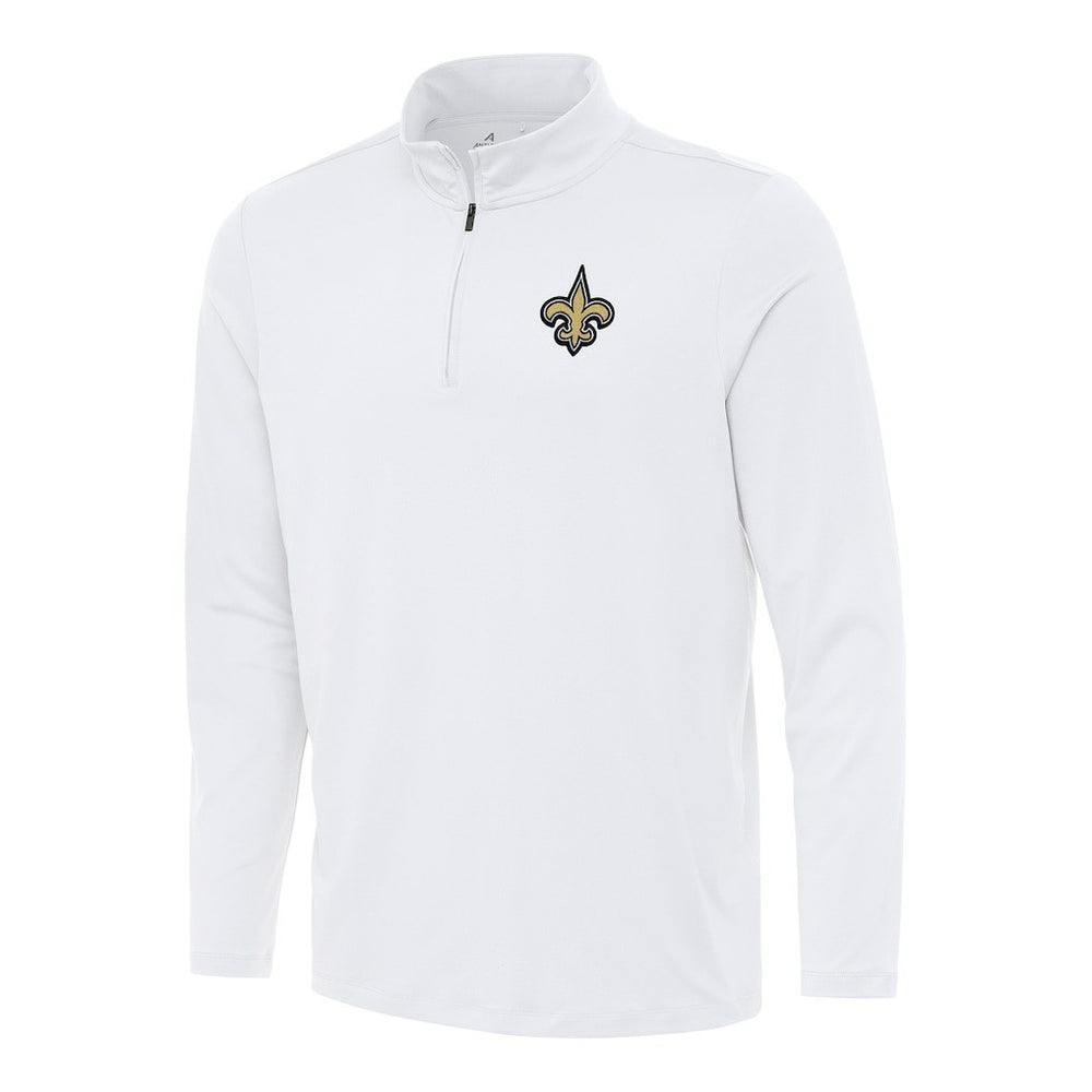 New Orleans Saints Antigua Reprocess Quarter-Zip Top - White outlet