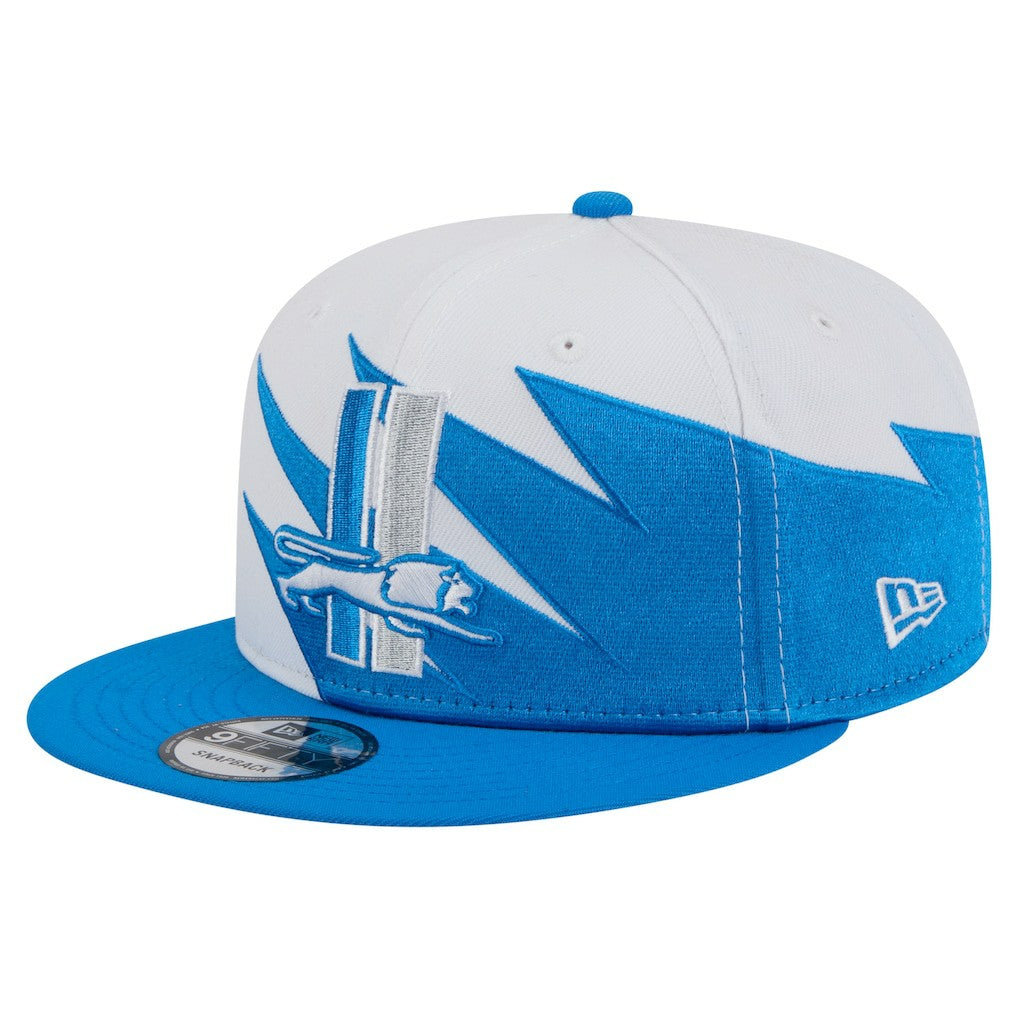 Detroit Lions New Era Throwback Jagged 9FiFTY Snapback Hat - Blue online