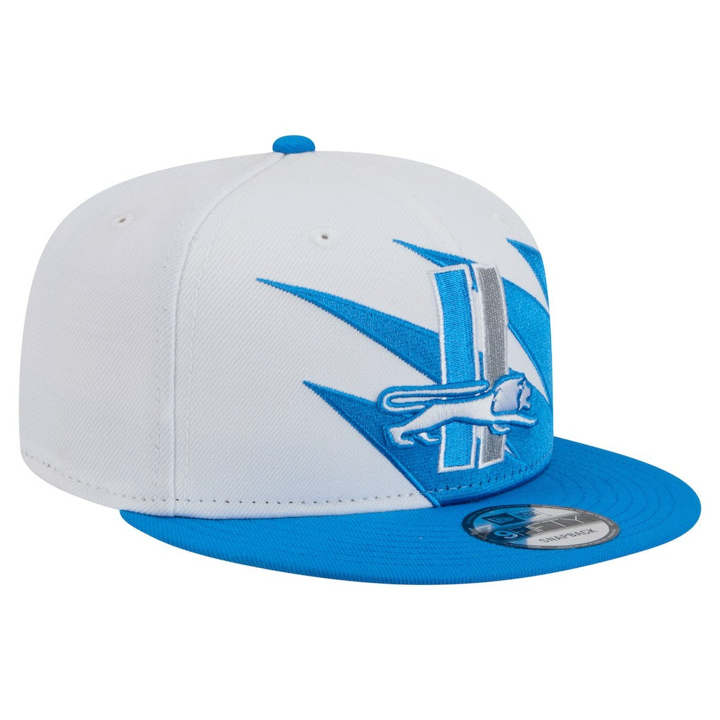 Detroit Lions New Era Throwback Jagged 9FiFTY Snapback Hat - Blue online